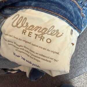 Wrangler Trouser Boot Cut Jeans - Classic Blue